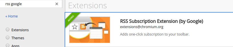 rss google extension official