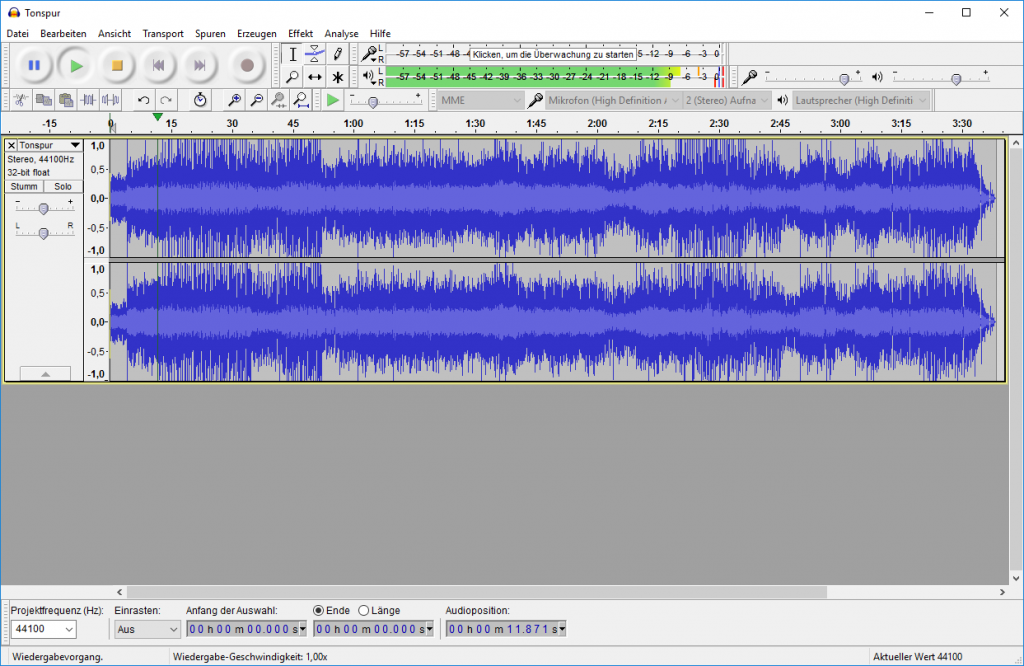 Audio Record Edit Audacity free tool